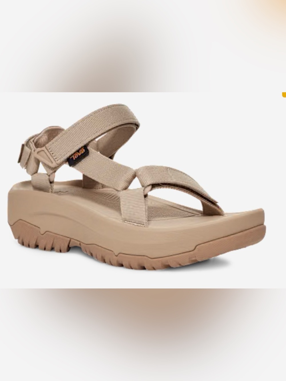 Teva Women's Tan Platform Strap Sandal Sz 8
